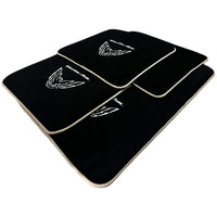 Black Floor Mats Beige Trim for Pontiac FireBird (1970-1981) Trans Am - AutoWin