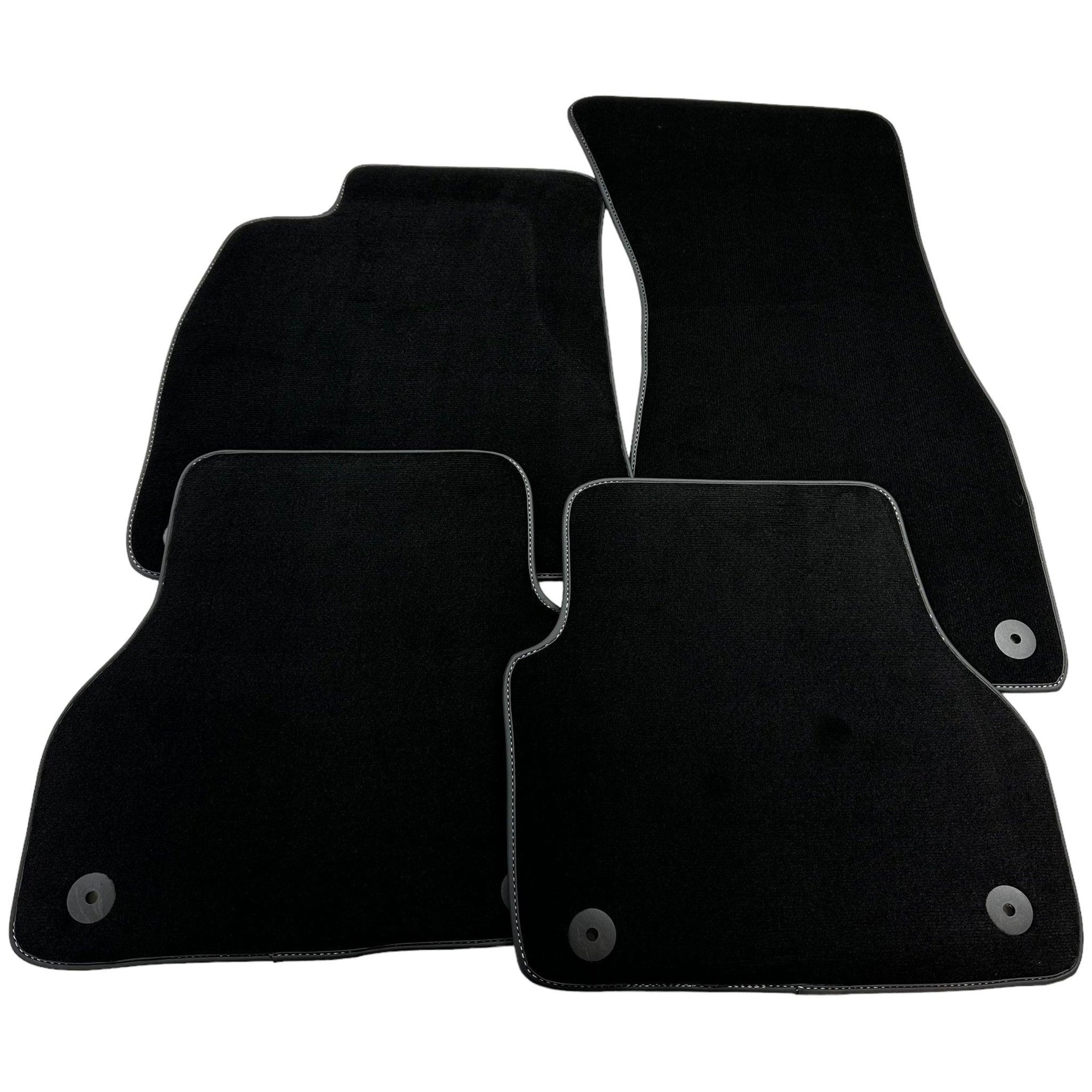 Black Floor Mats For A6 - C8 Sedan (2018-2023) - AutoWin