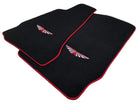 Black Floor Mats For Aston Martin DB11 (2016–2023) Red Trim - AutoWin