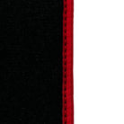 Black Floor Mats For Audi A6 - C8 Sedan (2018-2023) ER56 Design with Red Trim - AutoWin