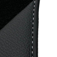 Black Floor Mats for Audi TT MK1 Coupe (1998-2006) with Leather - AutoWin