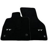 Black Floor Mats for Audi TT MK2 Convertible (2006-2014) - AutoWin