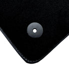 Black Floor Mats for Audi TT MK2 Convertible (2006-2014) with Leather - AutoWin