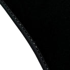 Black Floor Mats for Audi TT MK2 Coupe (2006-2014) with Leather - AutoWin