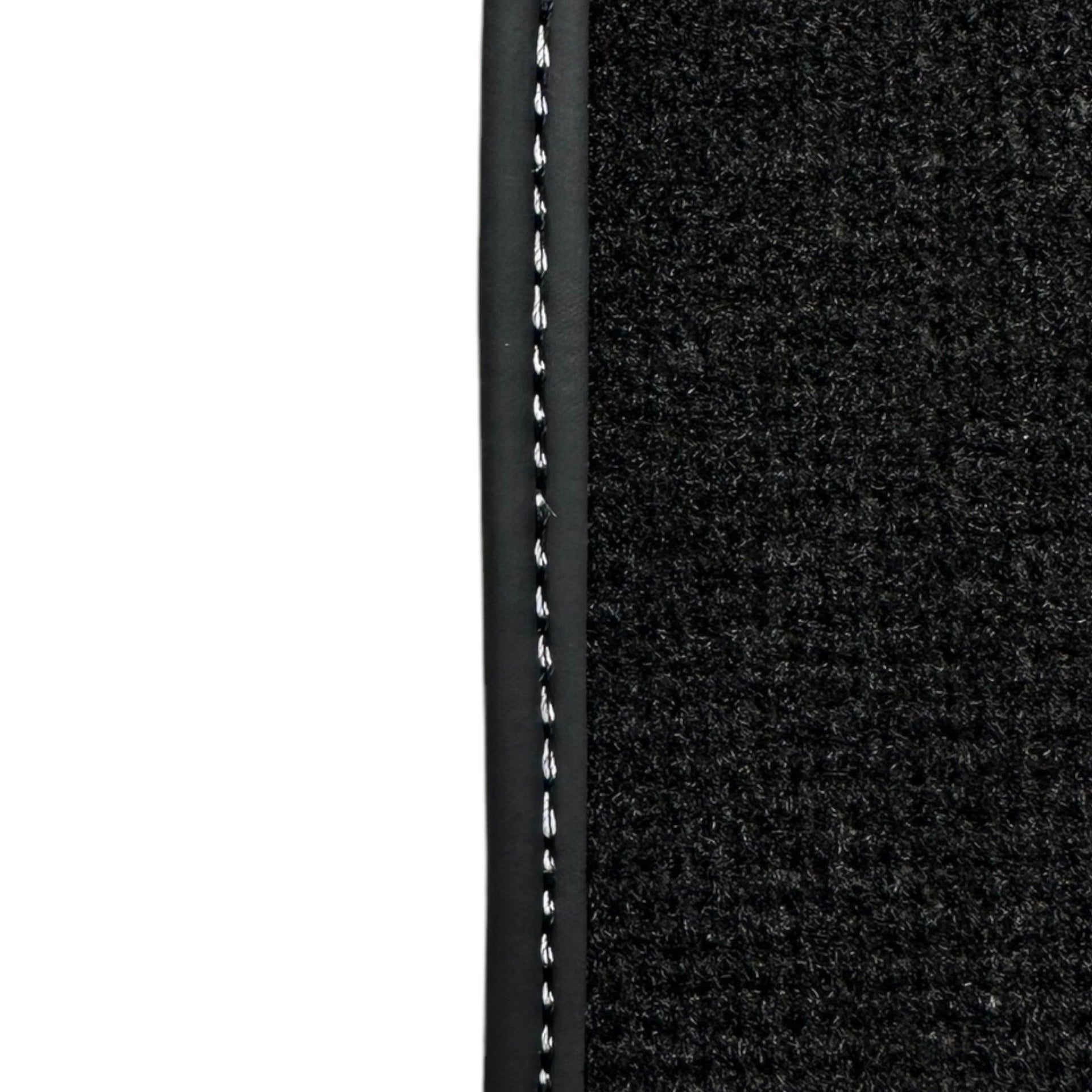 Black Floor Mats for Audi TT MK3 Coupe (2019-2023) with Leather - AutoWin