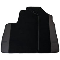 Black Floor Mats for Bentley Continental GT (2003–2011) with Dark Brown Leather | ER56 Design - AutoWin