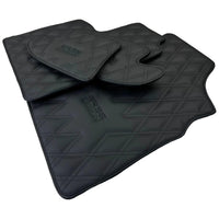 Black Floor Mats for Bentley Continental GT (2003–2011) with Leather | ER56 Design - AutoWin