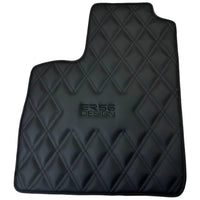Black Floor Mats for Bentley Continental GT (2003–2011) with Leather | ER56 Design - AutoWin