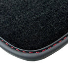 Black Floor Mats for Bentley Continental GT (2003–2011) with Red Leather | ER56 Design - AutoWin