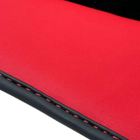 Black Floor Mats for Bentley Continental GT (2011–2018) with Red Leather | ER56 Design - AutoWin