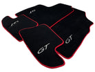 Black Floor Mats For Bentley Continental GT (2011–2018) With Red Trim - AutoWin