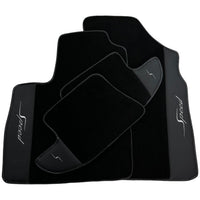 Black Floor Mats For Bentley Continental GT Speed (2011–2018) with Leather - AutoWin