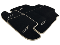 Black Floor Mats For Bentley Continental GTC (2006–2011) With Beige Trim - AutoWin