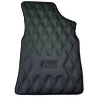 Black Floor Mats for Bentley Continental GTC (2011–2018) with Leather | ER56 Design - AutoWin