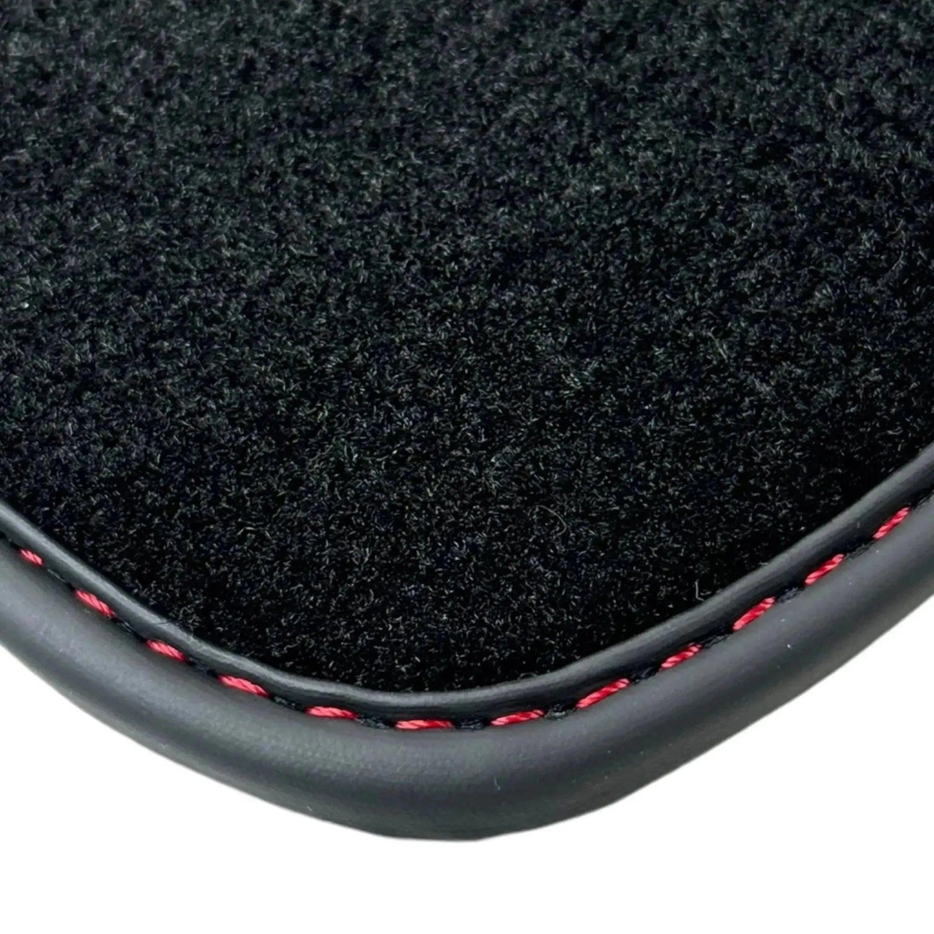 Black Floor Mats for Bentley Continental GTC (2011–2018) with Red Leather | ER56 Design - AutoWin