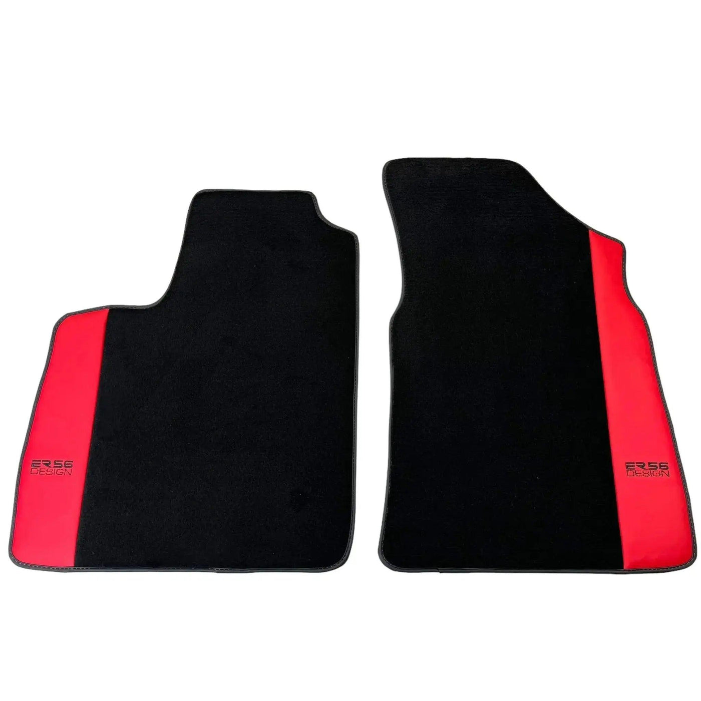 Black Floor Mats for Bentley Continental GTC (2011–2018) with Red Leather | ER56 Design - AutoWin