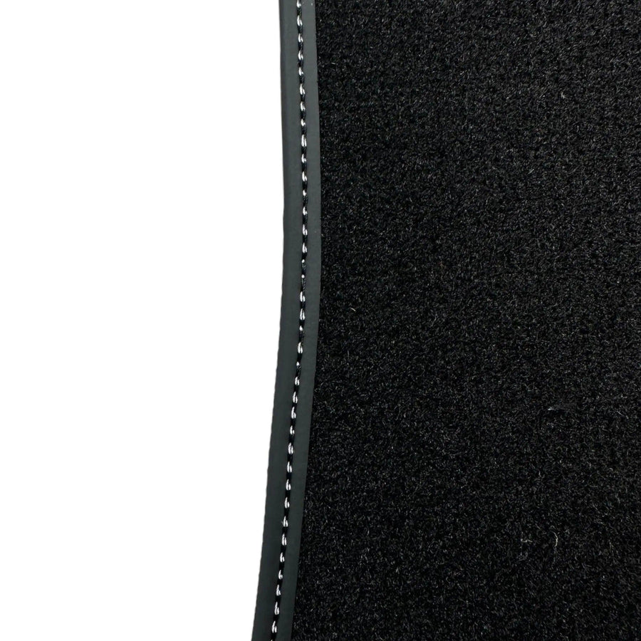 Black Floor Mats For Bentley Continental GTC (2018-2023) Speed with Leather - AutoWin