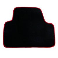 Black Floor Mats For BMW 4 Series F33 With Red Trim - AutoWin