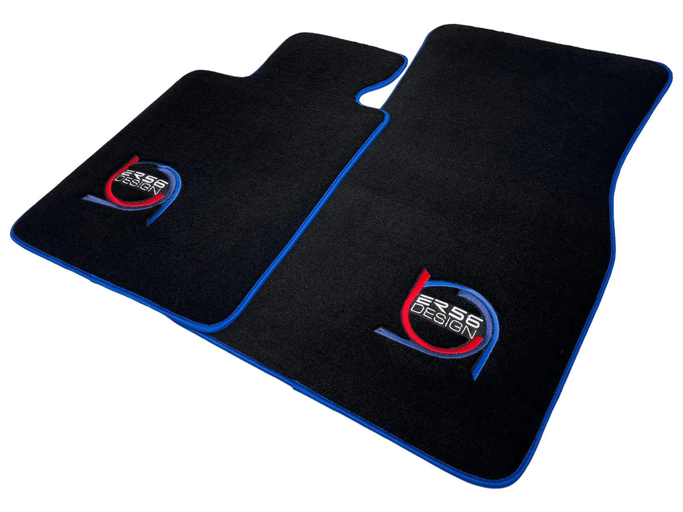 Black Floor Mats For BMW 4 Series G23 Convertible ER56 Design Limited Edition Blue Trim - AutoWin