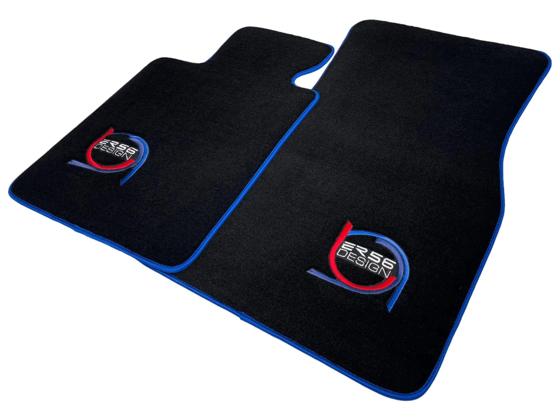 Black Floor Mats For BMW 4 Series G23 Convertible ER56 Design Limited Edition Blue Trim - AutoWin