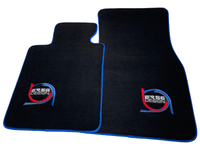 Black Floor Mats For BMW 1 Series F70 ER56 Design Limited Edition Blue Trim - AutoWin