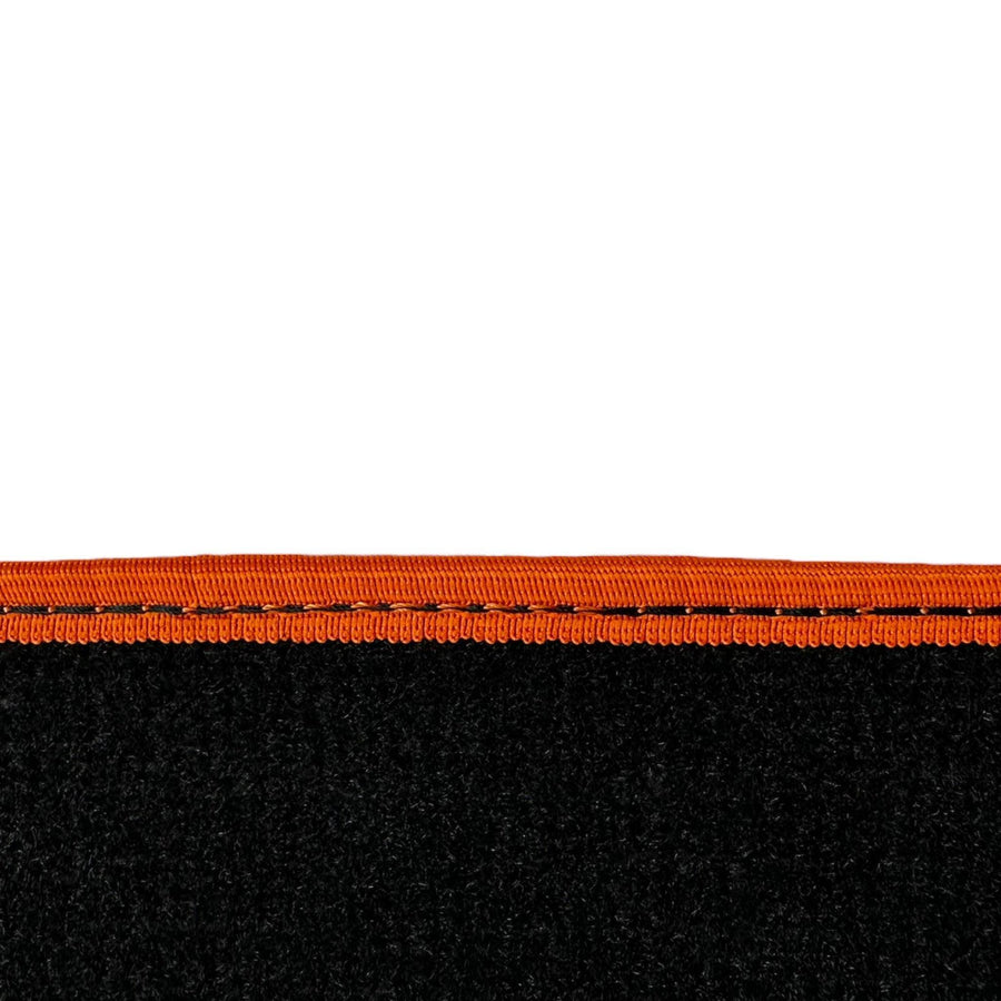 Black Floor Mats For BMW G60 (2023-2026) Sedan | Orange Trim - AutoWin