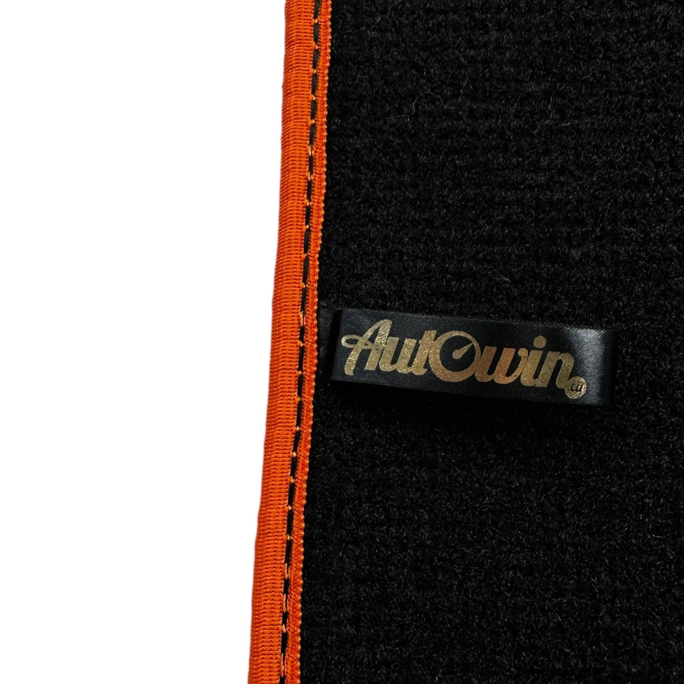 Black Floor Mats For BMW 5 Series G30 | Orange Trim - AutoWin
