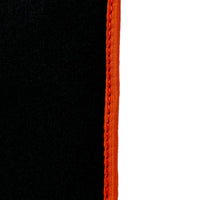Black Floor Mats For BMW 5 Series G30 | Orange Trim - AutoWin
