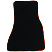 Black Floor Mats For BMW 1 Series F70 | Orange Trim - AutoWin