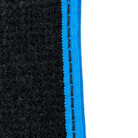 Black Floor Mats For BMW F74 Gran Coupe (2025-2026) | Sky Blue Trim - AutoWin
