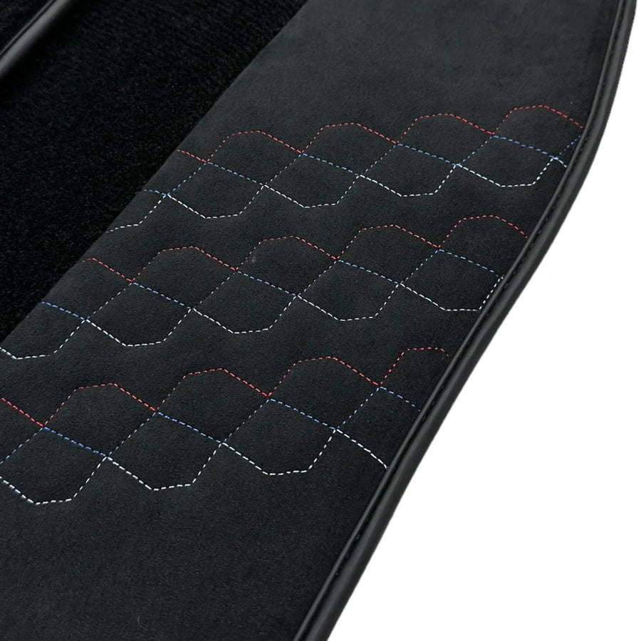 Black Floor Mats for BMW 2 Series F74 Gran Coupe (2025-2026) with Alcantara Leather - AutoWin