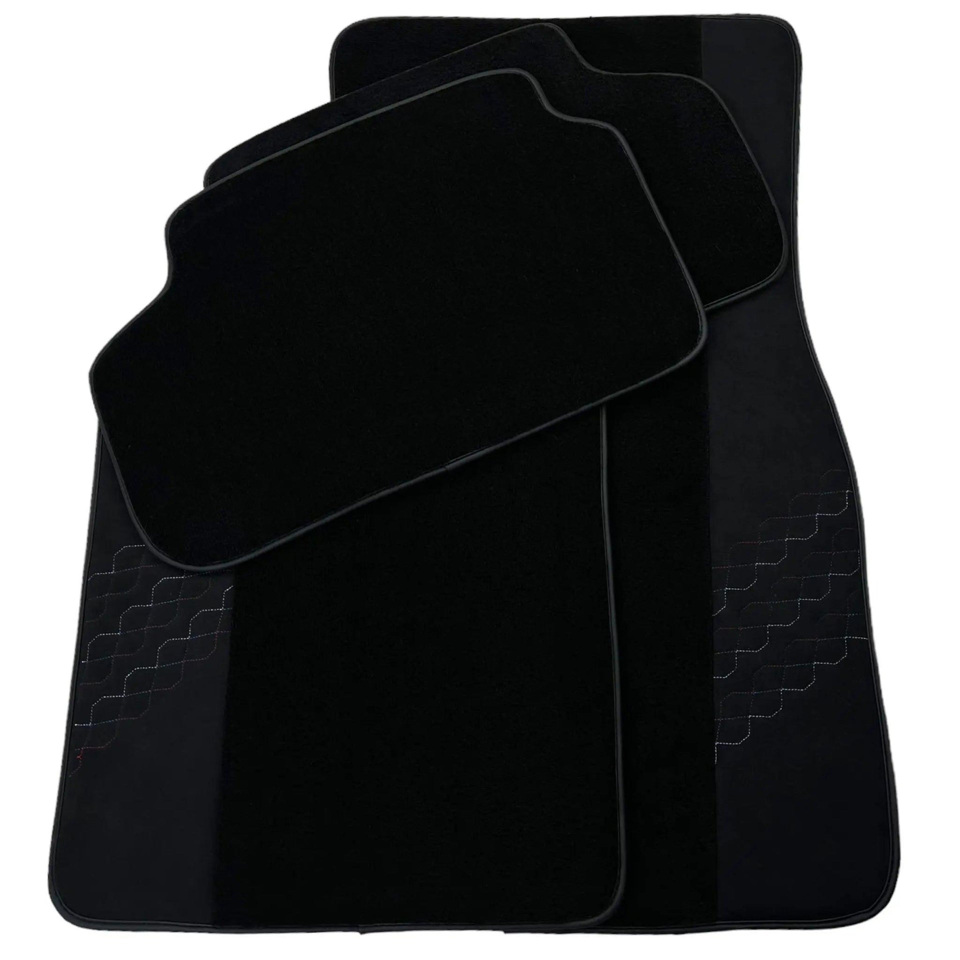 Black Floor Mats for BMW 2 Series M3 G81 Touring (2022-2026) with Alcantara Leather - AutoWin