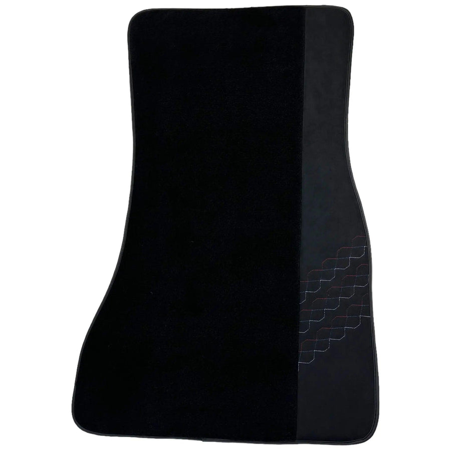 Black Floor Mats for BMW 2 Series G60 (2023-2026) Sedan with Alcantara Leather - AutoWin