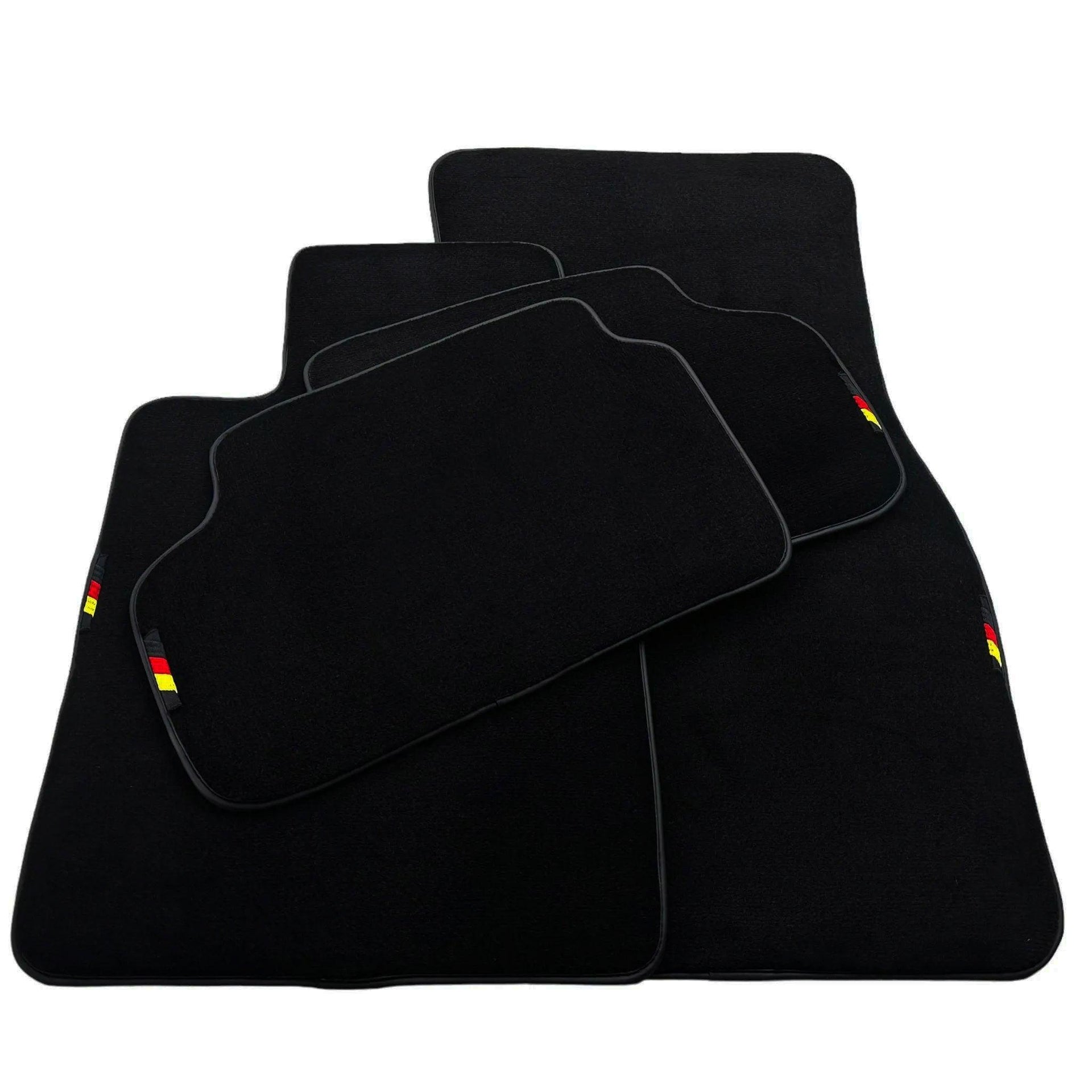 Black Floor Mats For BMW G61 (2023-2026) Touring with German Flag - AutoWin