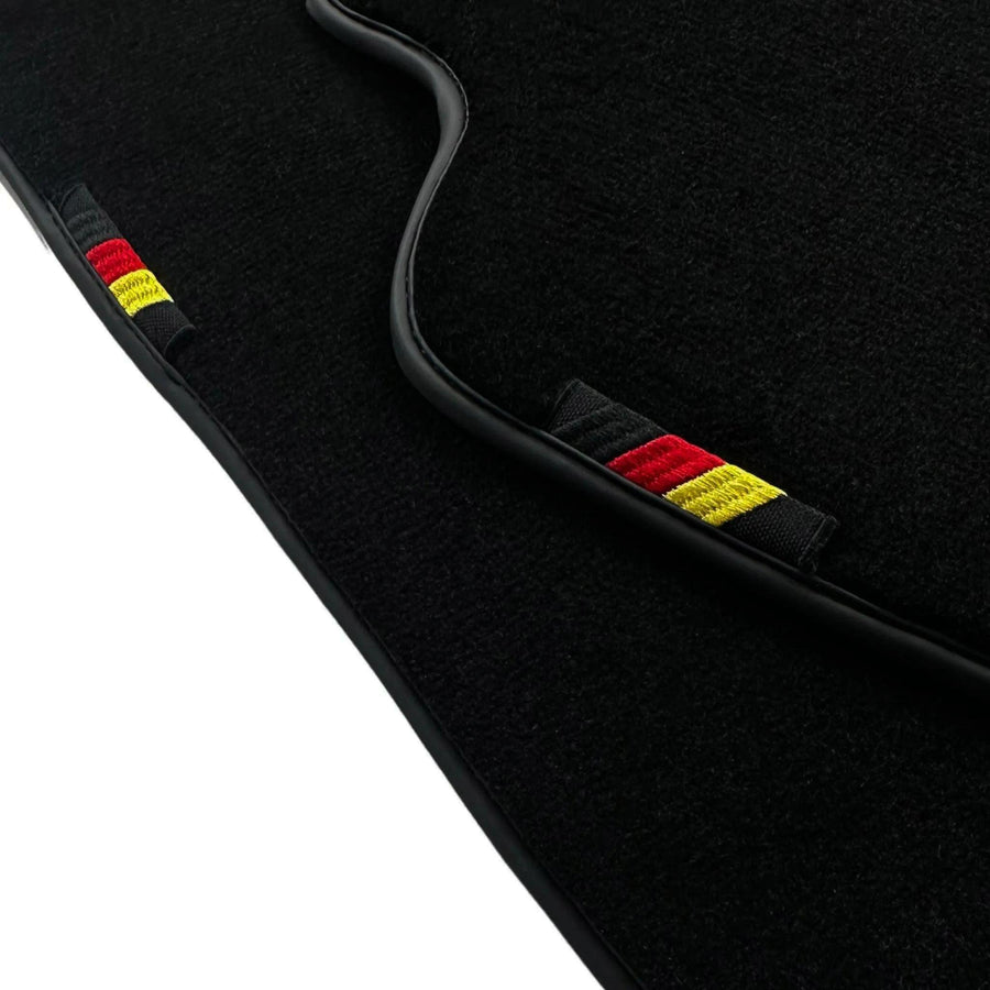 Black Floor Mats For BMW G60 (2023-2026) Sedan with German Flag - AutoWin