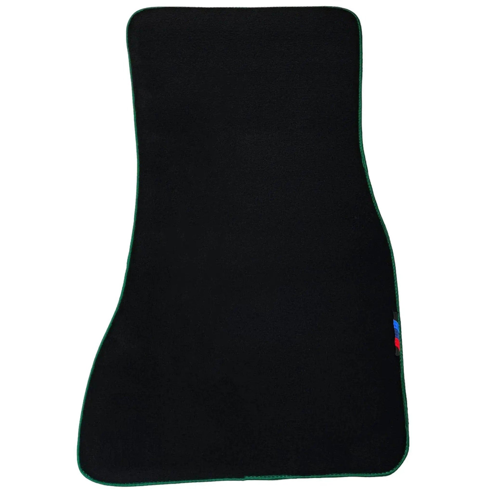 Black Floor Mats For BMW 6 Series E63 | Green Trim AutoWin Brand - AutoWin
