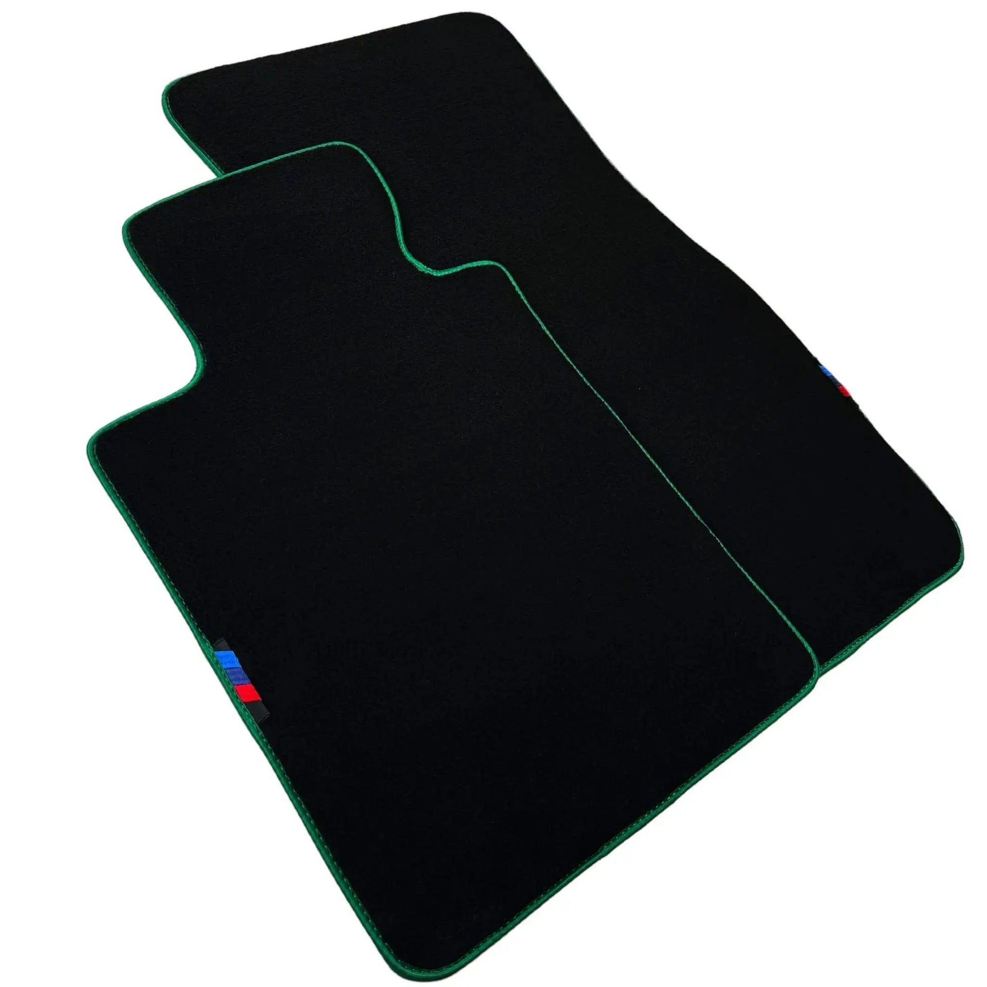 Black Floor Mats For BMW 6 Series G32 GT Gran Turismo | Green Trim AutoWin Brand - AutoWin