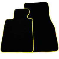 Black Floor Mats For BMW 1 Series | Yellow Trim - AutoWin