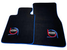Black Floor Mats For BMW M3 G80 ER56 Design Limited Edition Blue Trim - AutoWin