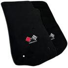 Black Floor Mats for Chevrolet Corvette C3 (1968-1982) | Black Trim - AutoWin