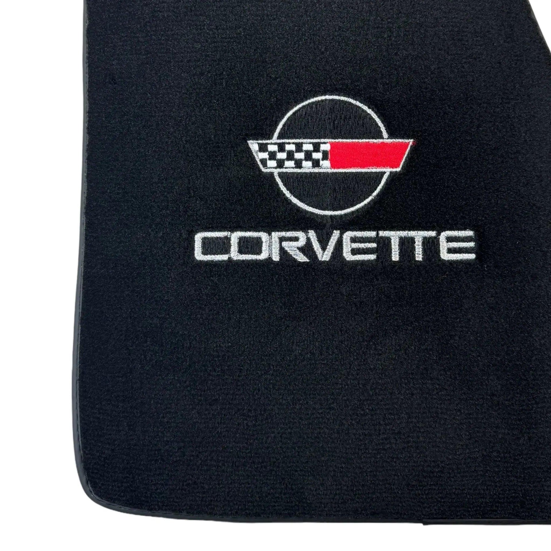 Black Floor Mats for Chevrolet Corvette C4 (1984-1996) - AutoWin