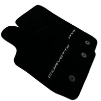 Black Floor Mats For Chevrolet Corvette C7 (2014-2019) - AutoWin