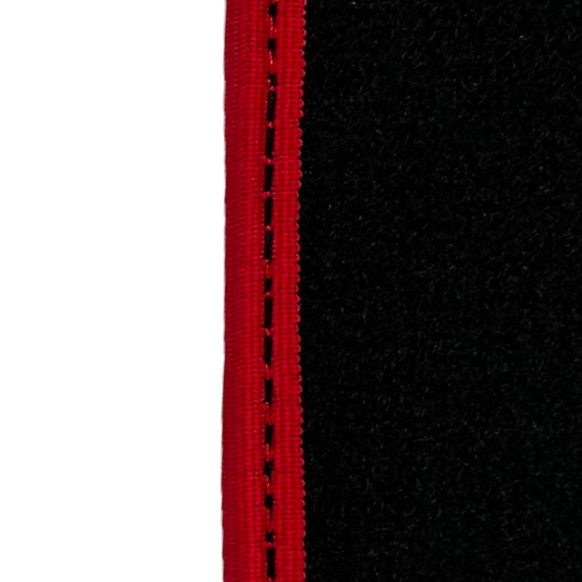 Black Floor Mats For Chevrolet Corvette C7 (2014-2019) | Red Trim - AutoWin