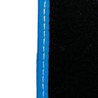 Black Floor Mats For Chevrolet Corvette C8 (2020-2024) with Blue Trim - AutoWin