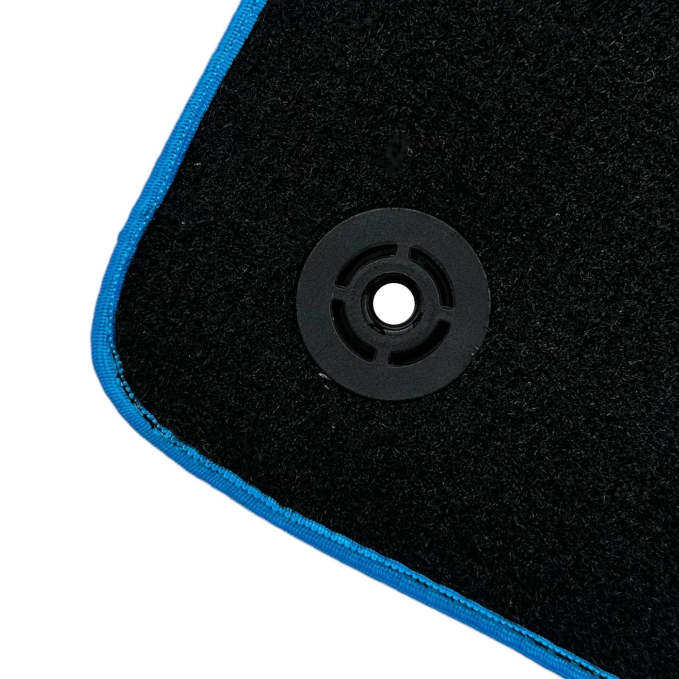 Black Floor Mats For Chevrolet Corvette C8 (2020-2024) with Blue Trim - AutoWin