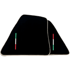 Black Floor Mats for Ferrari 296 GTS (2022-2024) with Beige Trim - AutoWin