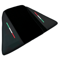 Black Floor Mats for Ferrari 296 GTB (2022-2024) with Leather - AutoWin