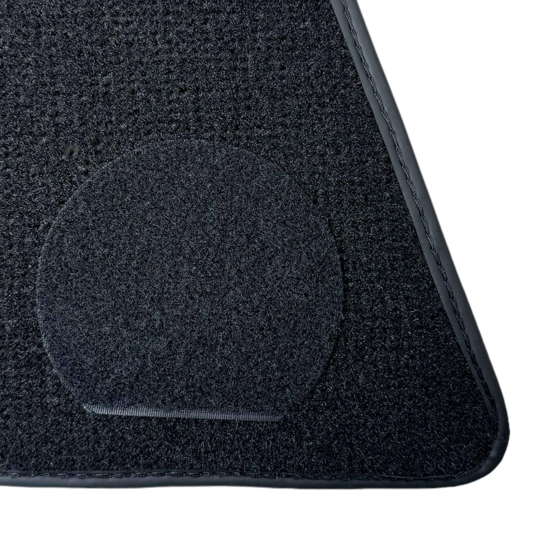 Black Floor Mats for Ferrari 296 GTS (2022-2024) with Leather - AutoWin
