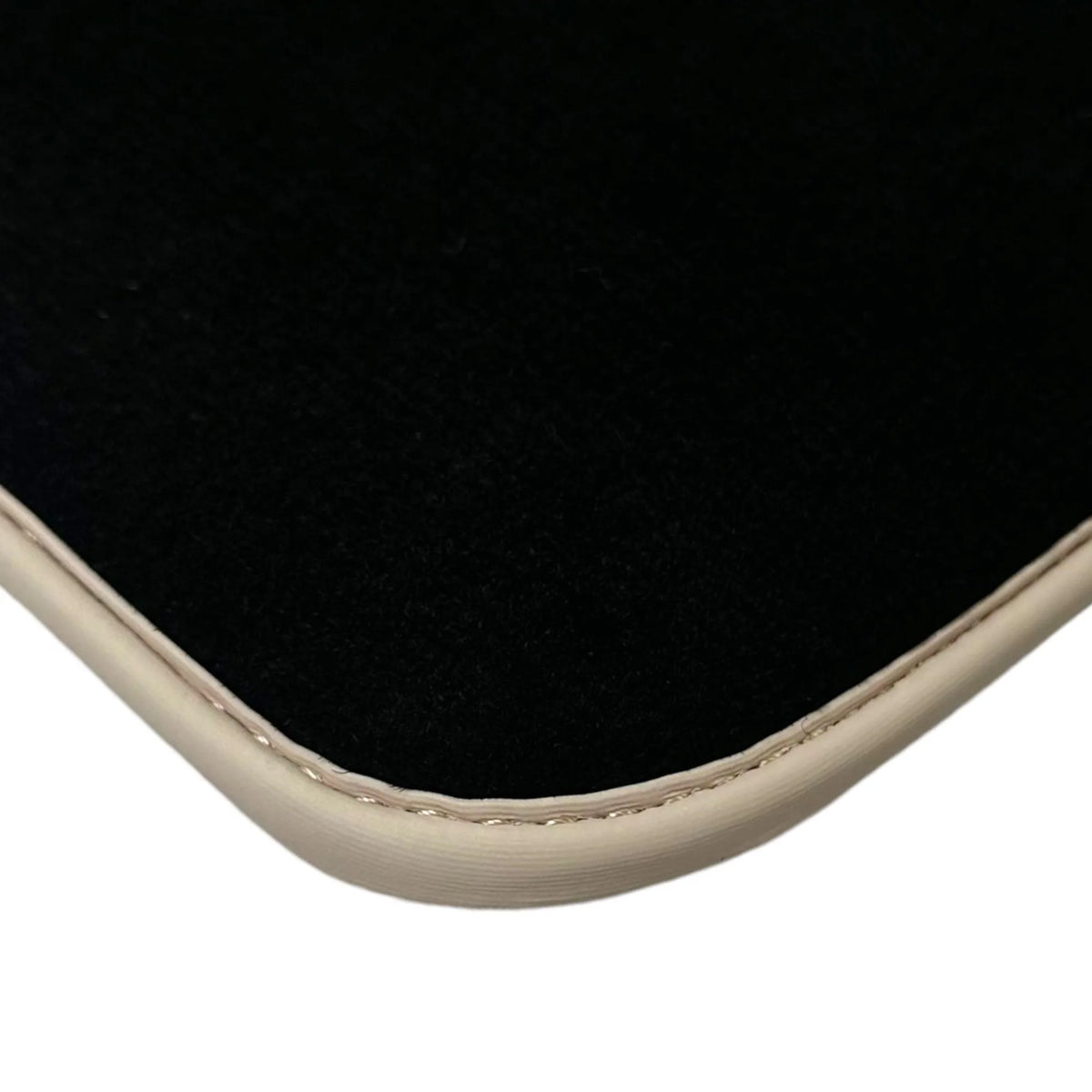 Black Floor Mats for Ferrari 296 GTS (2022-2027) with Beige Trim