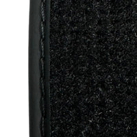 Black Floor Mats for Ferrari 348 TS (1989-1995) with Leather | Italian Edition - AutoWin